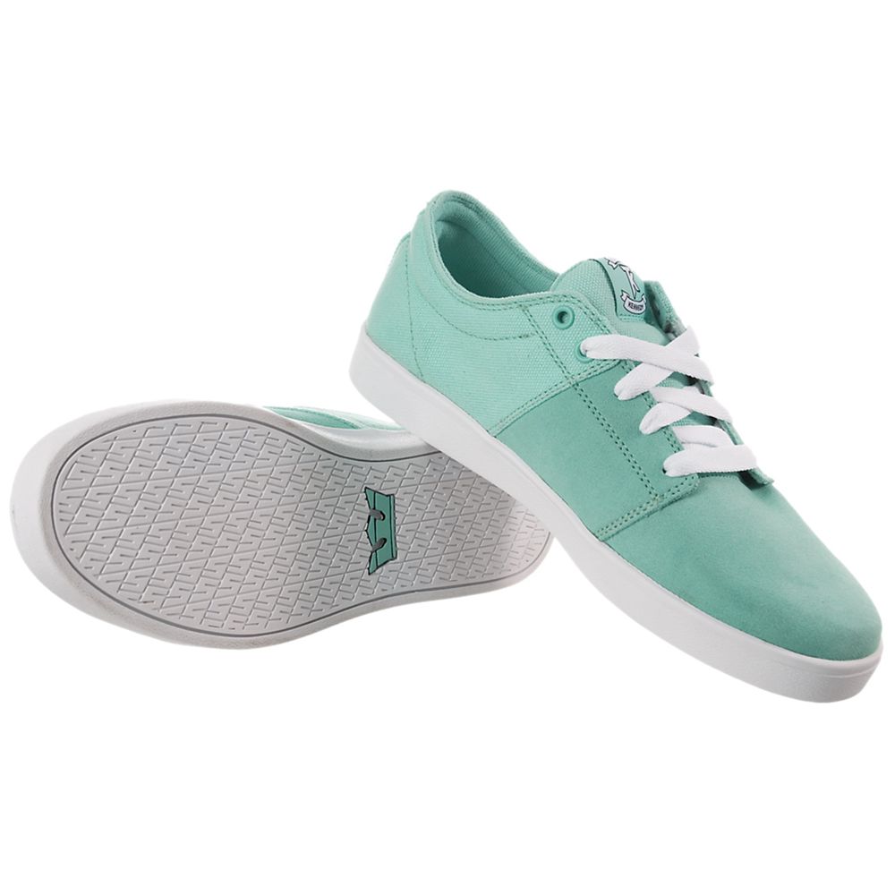 Baskets Basses Supra Stacks Vert Pastel Green Suede/Canvas Homme | DXC-85967013